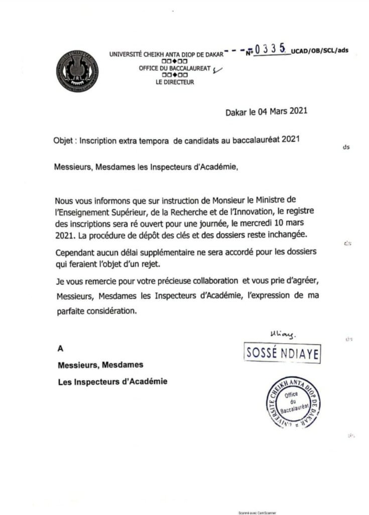 Bac 2021